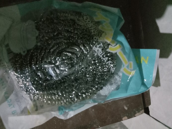 Gosokan Panci Stainless 50g Sabut Cuci Stainless Steelwool Anti Karat