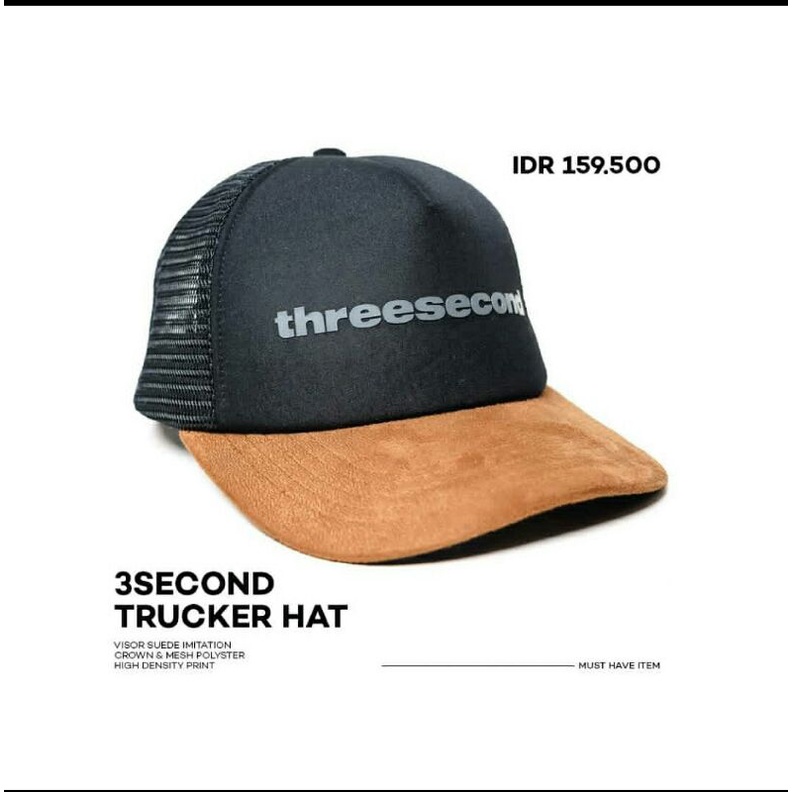 topi snapback murah 3second original 100%