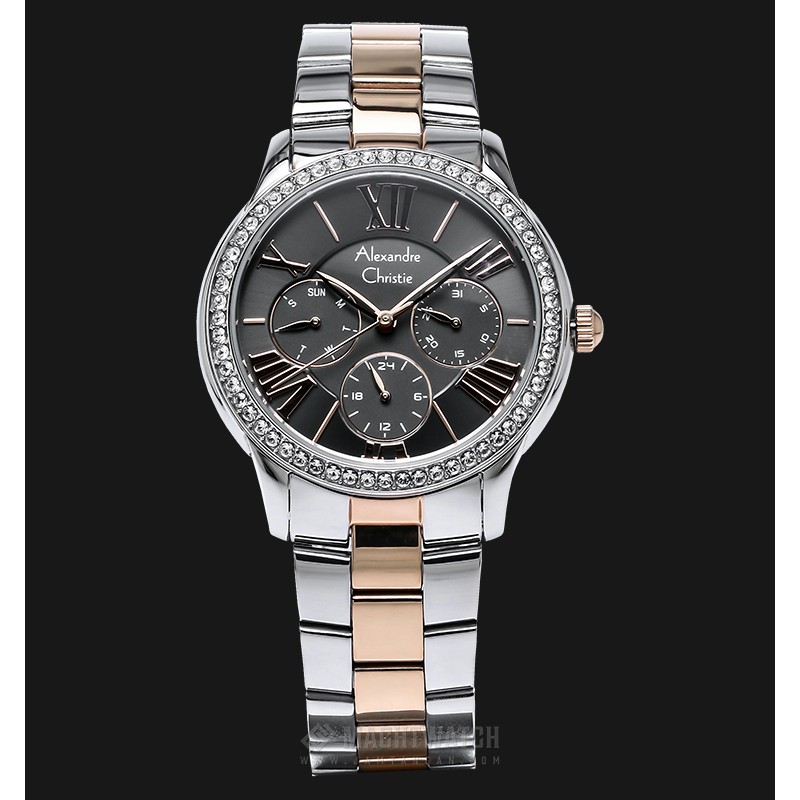 Alexandre Christie AC 2642 BF BTRBA Ladies Black Dial Stainless Steel