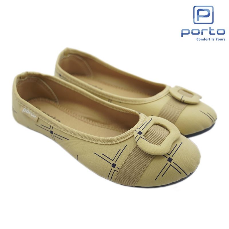 Sepatu flat wanita flat shoes terbaru Porto ringan dan lentur