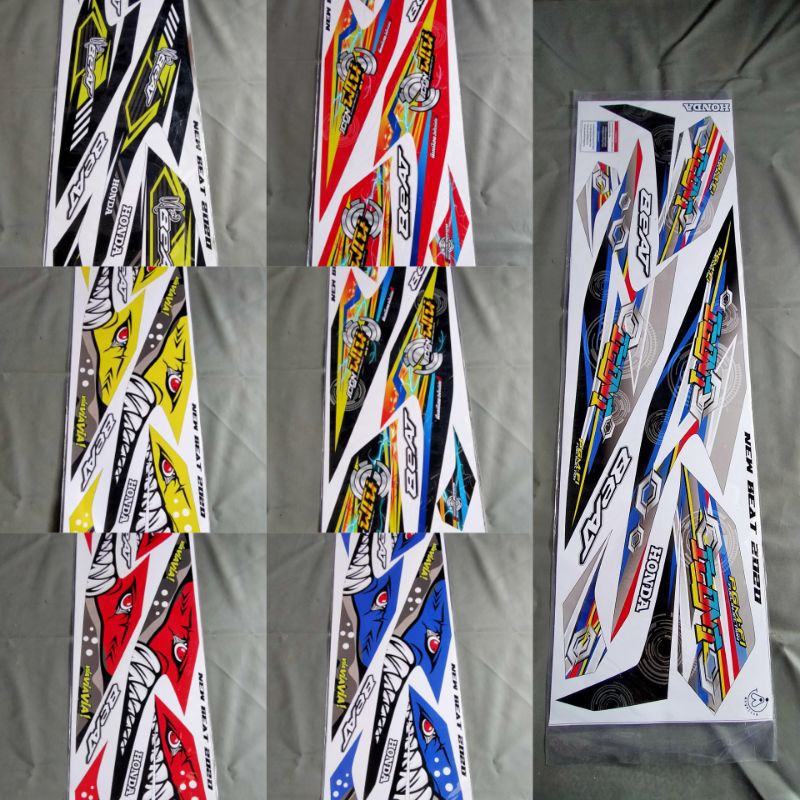 STIKER STRIPING BEAT 2020 VARIASI ICON HIU THAILAND