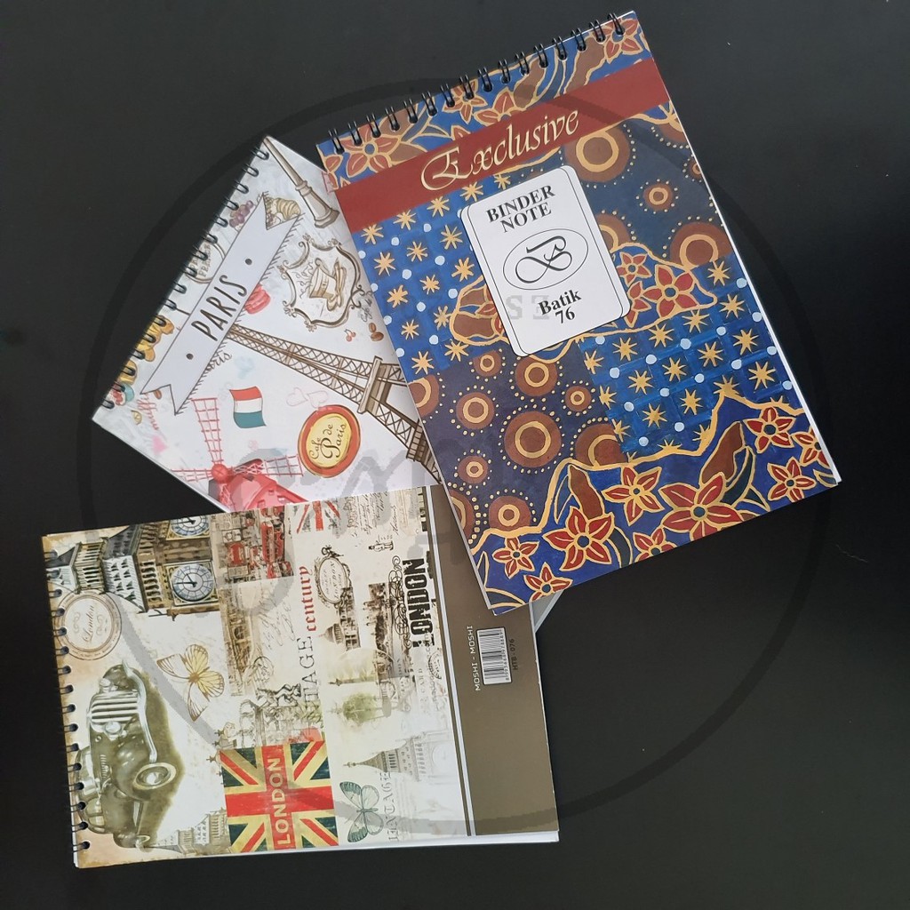 

Buku Notes Catatan Spiral Batik & Dunia Notebook Spiral Murah