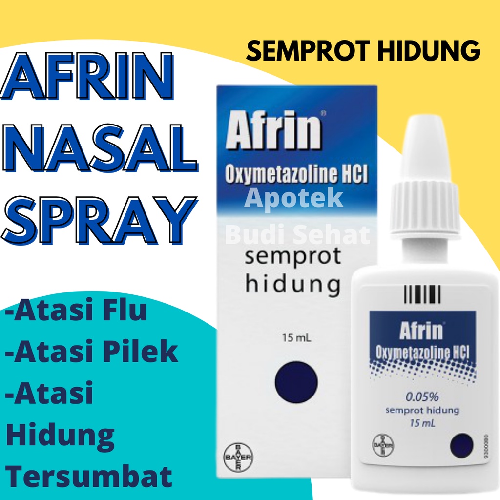 Afrin Obat Semprot Hidung Nasal Spray Obat Flu 15 mL Obat Flu Semprot Obat Pilek Semprot Obat Hidung