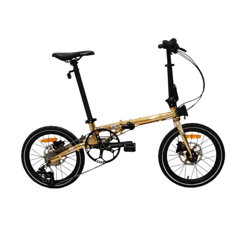 Sepeda lipat ELEMENT TROY GOLD Chrome edition 10sp