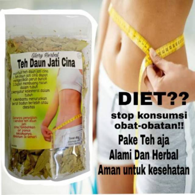 Teh Daun Jati Cina 40gram Peluntur Lemak