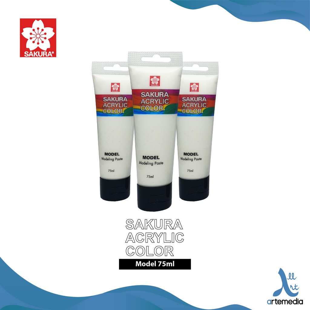 

Sakura Acrylic 75ml Modeling Paste Acrylic Medium Cat Akrilik