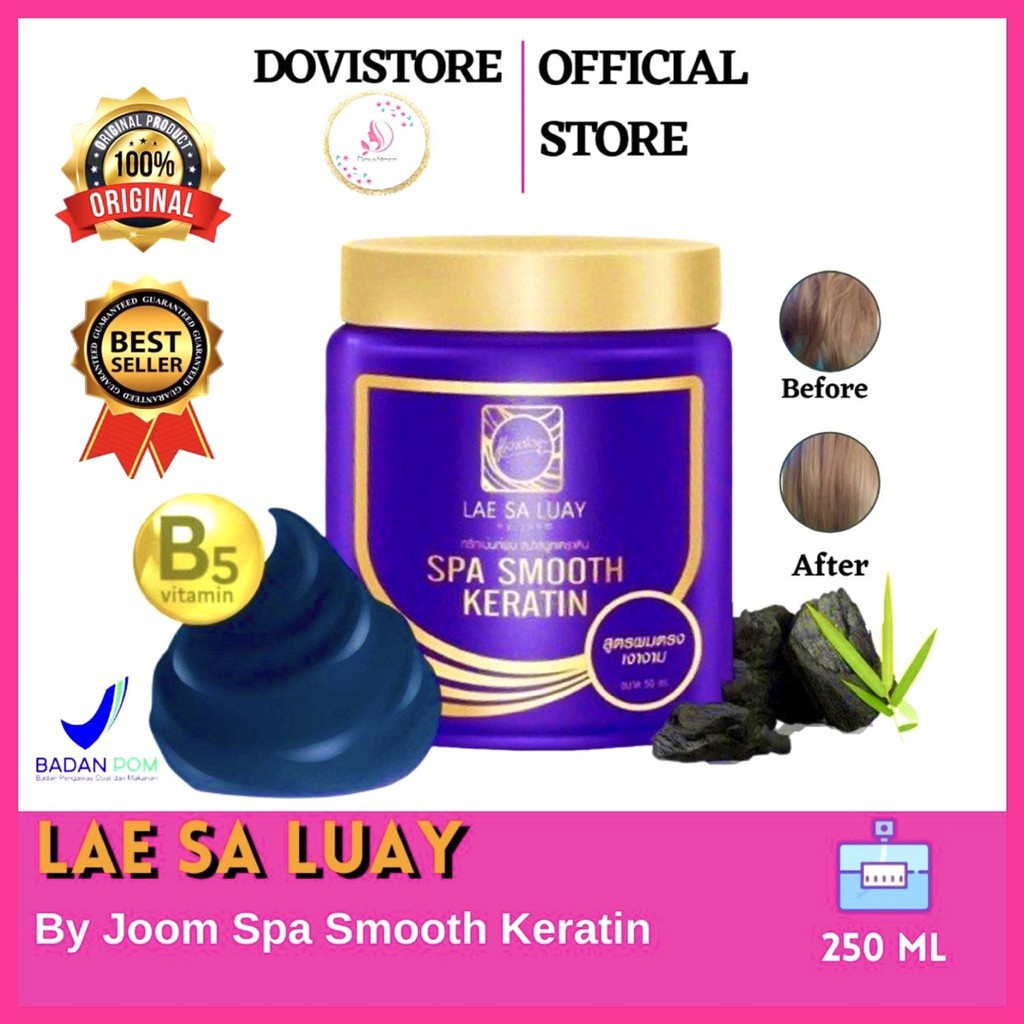 LAE SA LUAY HAIR SPA SMOOTH KERATIN / Masker Rambut Creambath Hair Mask Shampoo Perawatan Vit