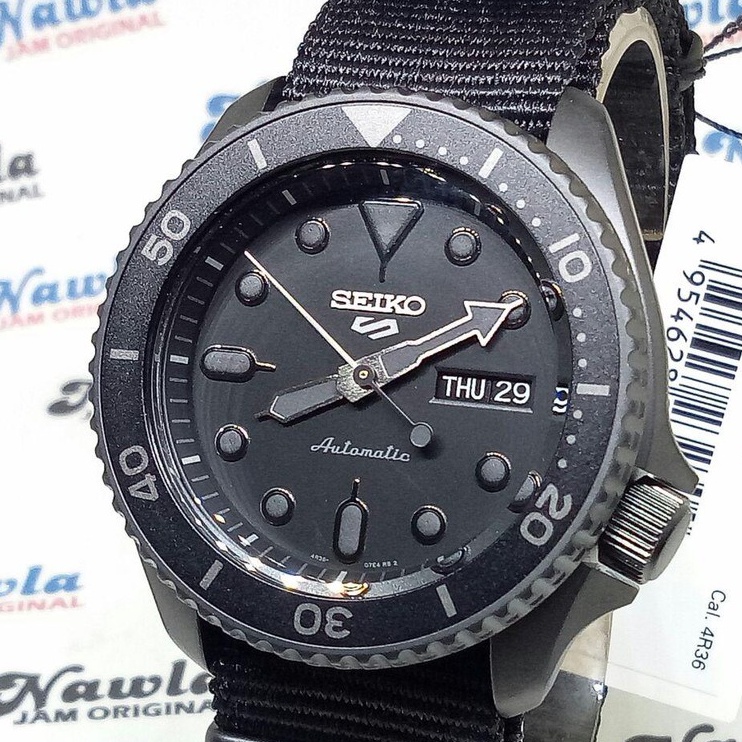 Seiko 5 Sports SRPD79K1 Automatic Full Black - Jam Tangan Pria SRPD79