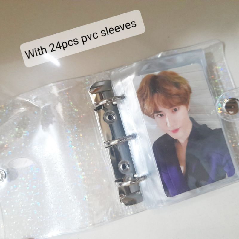 

BINDER MINI TRANSPARAN GLITTER WITH 24 PVC SLEEVES