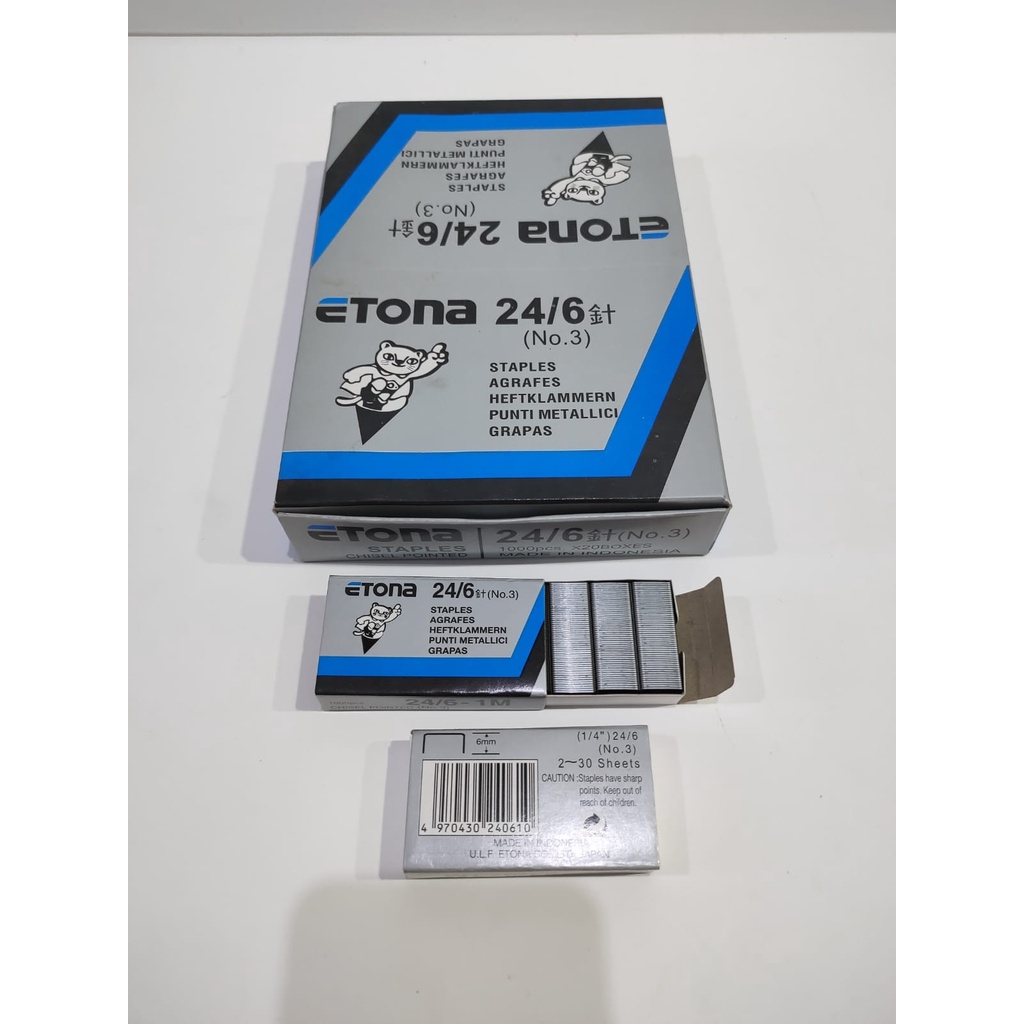 

ISI STAPLES ETONA 24/6 NO.3 ORIGINAL