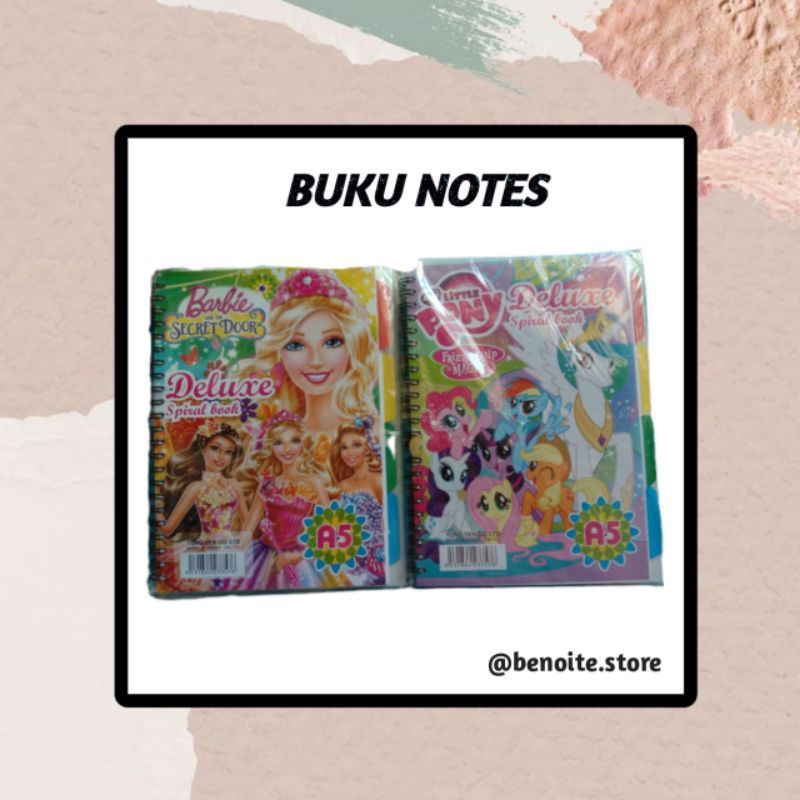 

Buku notes kartun