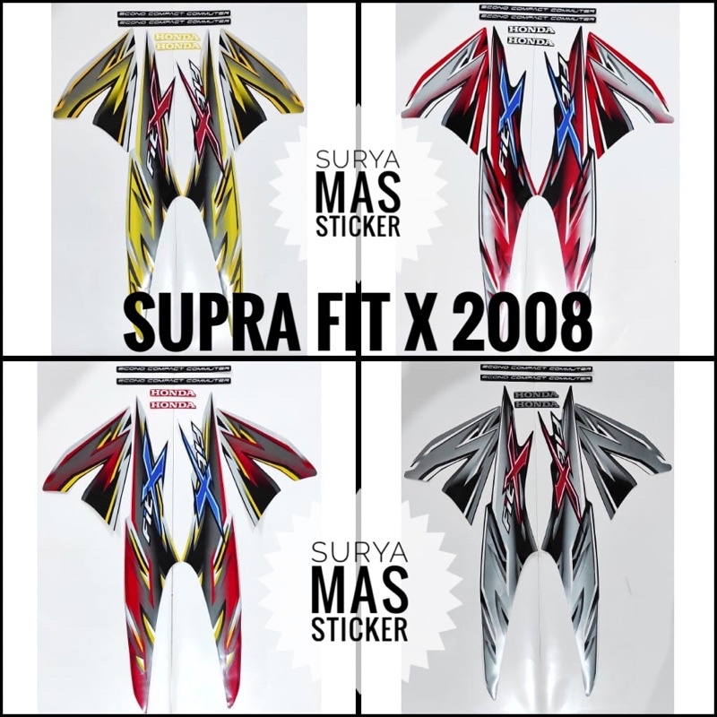 striping supra fit x 2008 stiker les bodi motor honda supra fit x