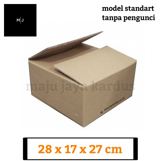 

Bijian/ 1 pcs Kardus Polos Karton Kardus Kotak Kardus Dus 28x17x27 cm (st-16)