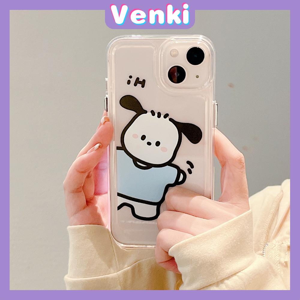 iPhone Case Silicone Soft Case Clear Case Thickened Shockproof Protection Camera Metal Button Cartoon Cute Compatible For iPhone 11 Pro Max 13 Pro Max 12 Pro Max 7Plus xr XS Max