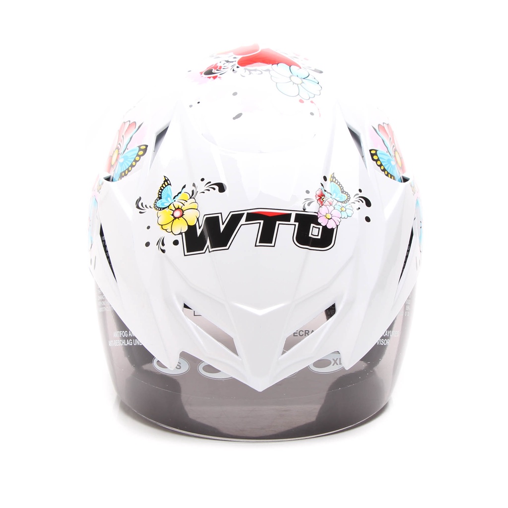 Helm WTO Z1R Pet - Beauty Pixie - Putih - Half Face ALL SIZE