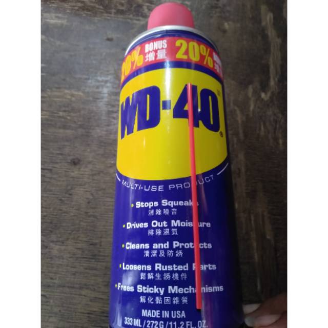 WD-40 ukuran 191 ml..untuk melindungi rantai.logam2 lainya dr korosi/karat