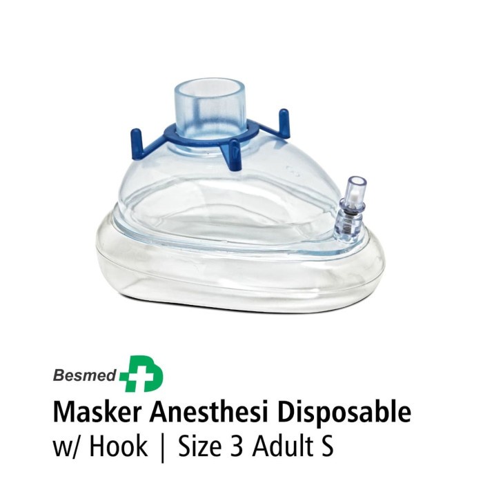 Masker Anesthesi Disposable With Hook Dewasa Onemed OJ2