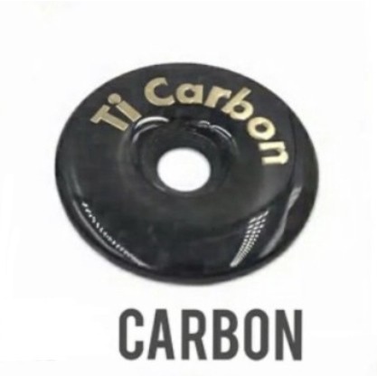 Tutup Stem Top Cap Ti CARBON tanpa baut