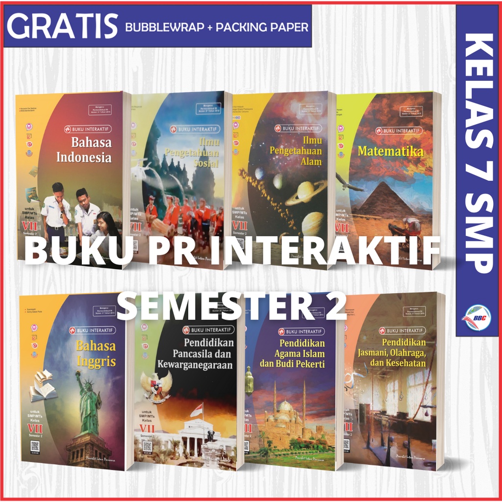 BUKU PR/LKS INTERAKTIF SMP KELAS 7 INTAN PARIWARA SEMUA MAPEL