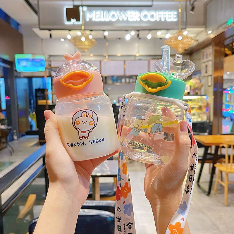 Botol minuman anak sedotan bottle air tali selempang lucu unik 143
