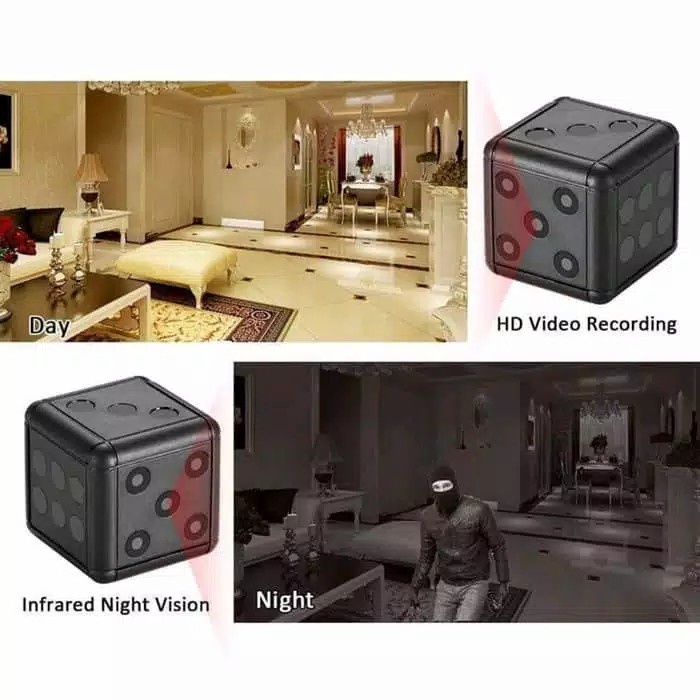 Spy Camera Cam DVR DV Spycam Dice Hidden Action cam Dadu SQ16 Cam-3