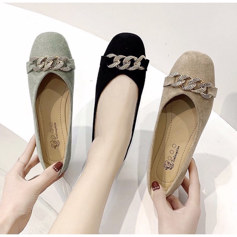 flatshoes A522 wanita import realpict