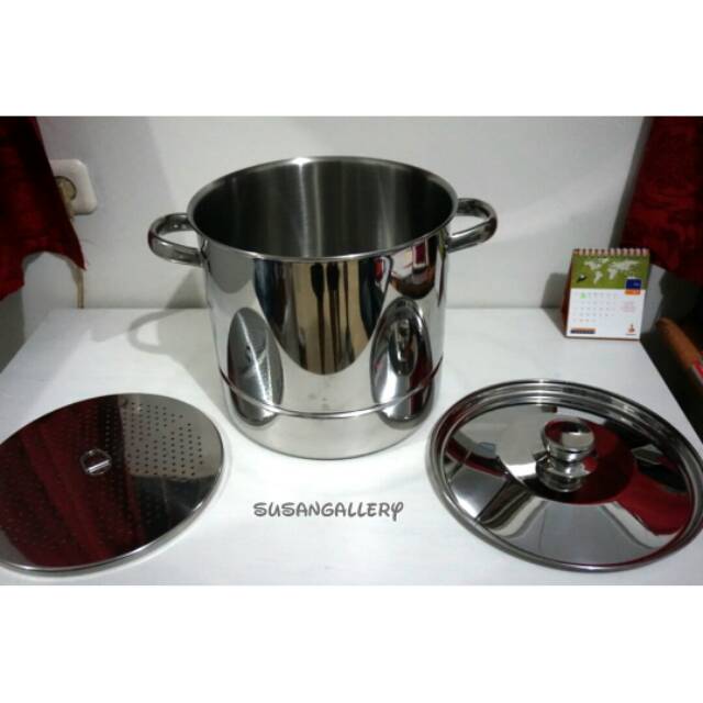 Bima Prima Stockpot Steamer 28 cm / Langseng Panci Kukus Tinggi