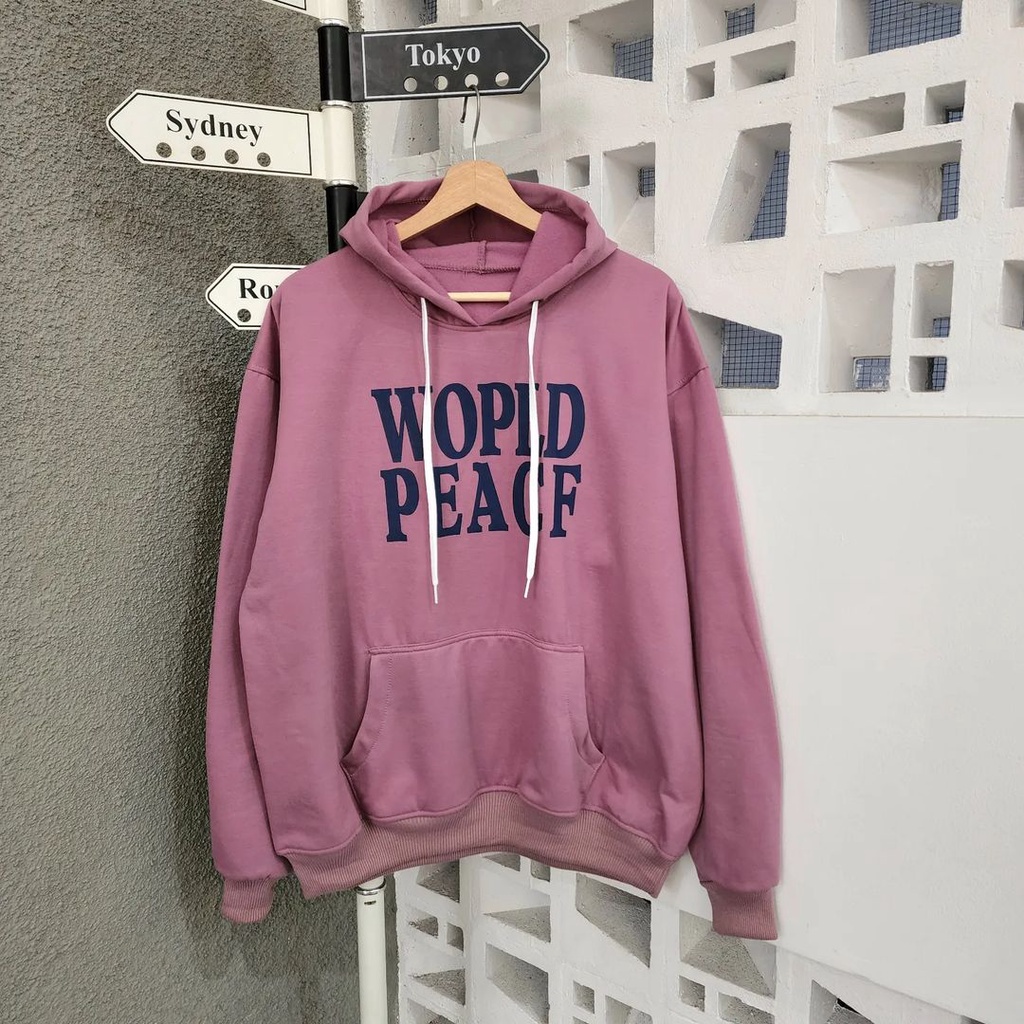 WOPLD 2XL Hoodie Sweater Oversize Wanita | Hoodie &amp; Jumper Gaya Kasual Korean Style