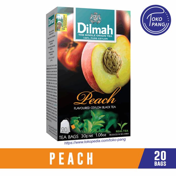 

[COD] Dilmah Peach Tea [Kemasan Tag Tbag 20s] [COD]