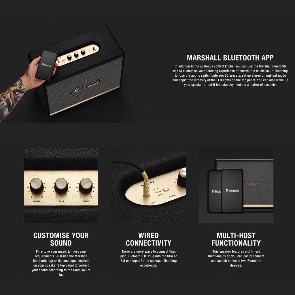 Marshall Woburn II / Marshall Woburn 2 Wireless Bluetooth Speaker Original Garansi Resmi