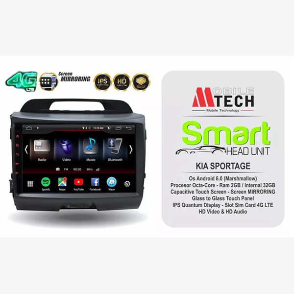 Mtech Head Unit Android KIA Sportage Mobil