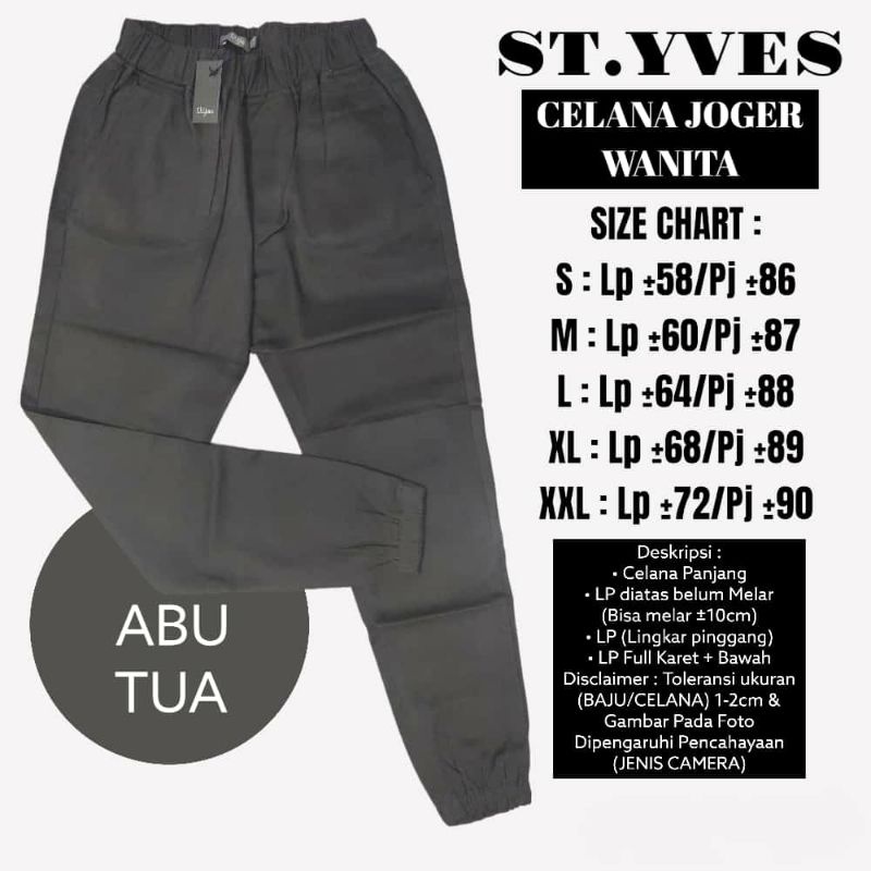 Celana wanita Jogger by.St. Yves