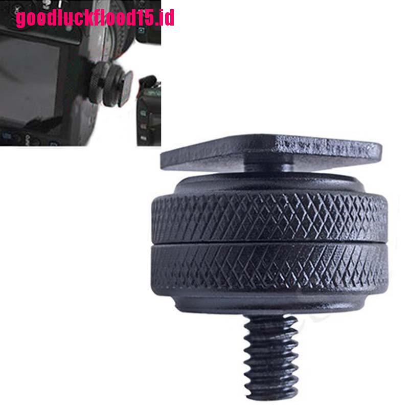 (LUCKID) Sekrup Tripod Dual Nuts 1 / 4 &quot;Untuk Lampu Flash Kamera