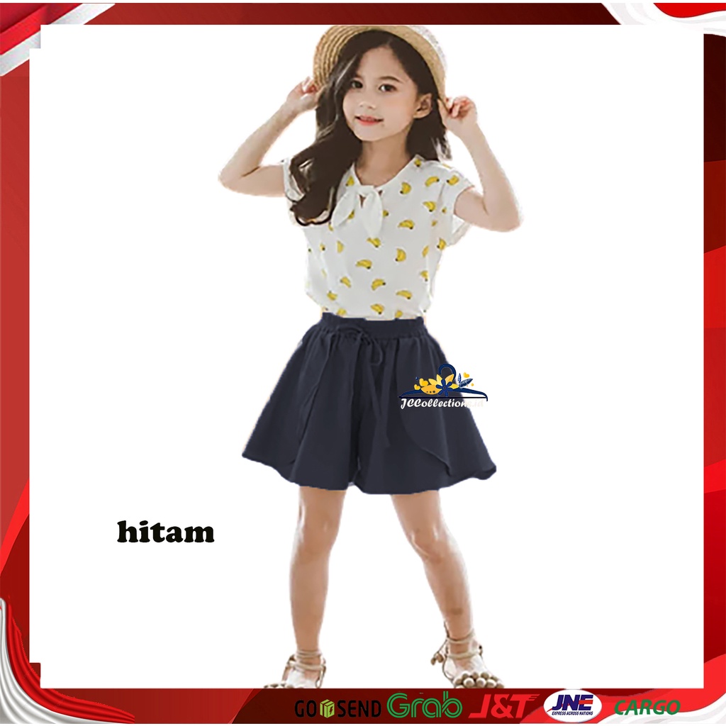 Celana Pendek Anak Perempuan Umur 8 Tahun - 14 Tahun Catyln / Rocela Rok Celana Pendek Sifon Casual Pants Korea Style -JCCollections