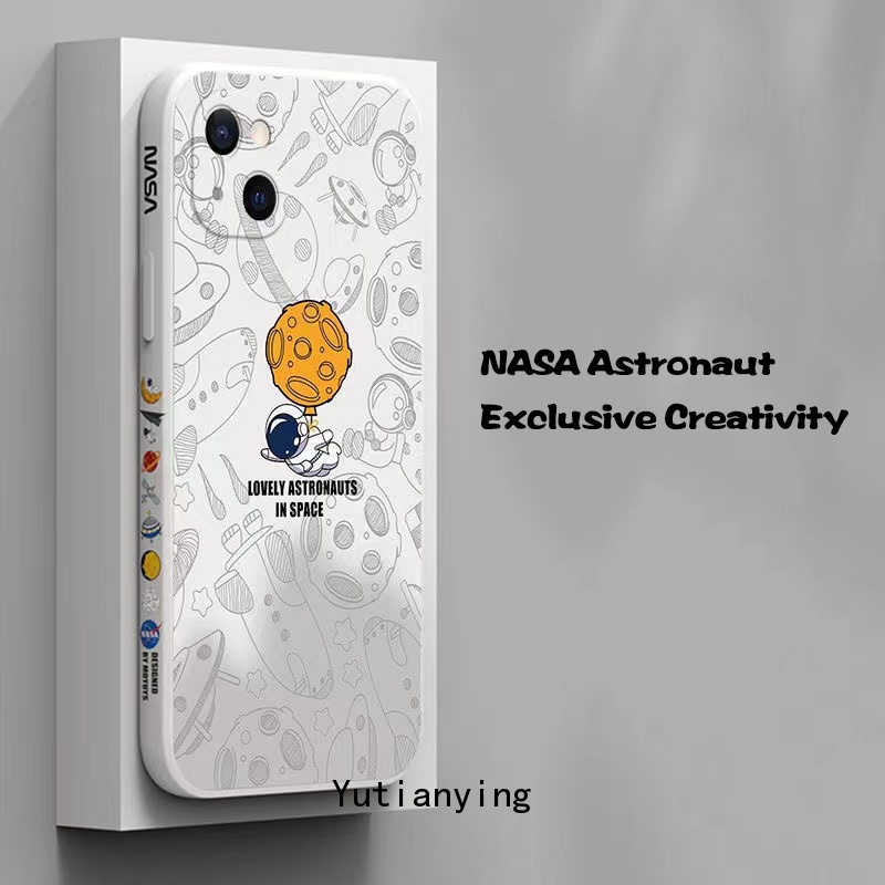 Casing Astronot Luar Angkasa Nasa Lovely Redmi Note10 11 10s 10pro Max Plus Redmi A1 12C 10 10A 10 9 9A 9T 9C NFC POCO X3 Pro NFC POCO M3 Motif Sisi Casing TPU Silicon Lembut