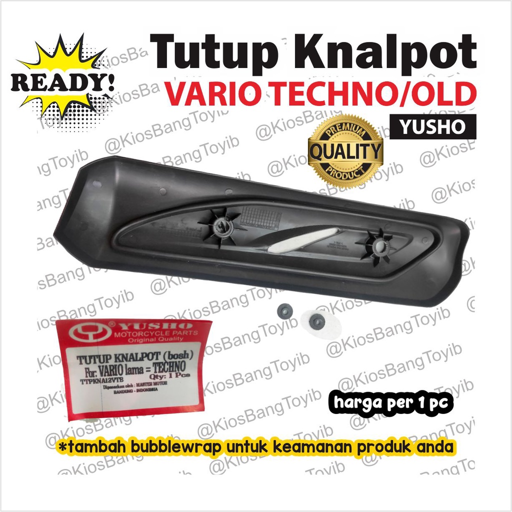 Tutup Cover Tameng Pelindung Knalpot Honda Vario Lama Techno + bosch (YUSHO)