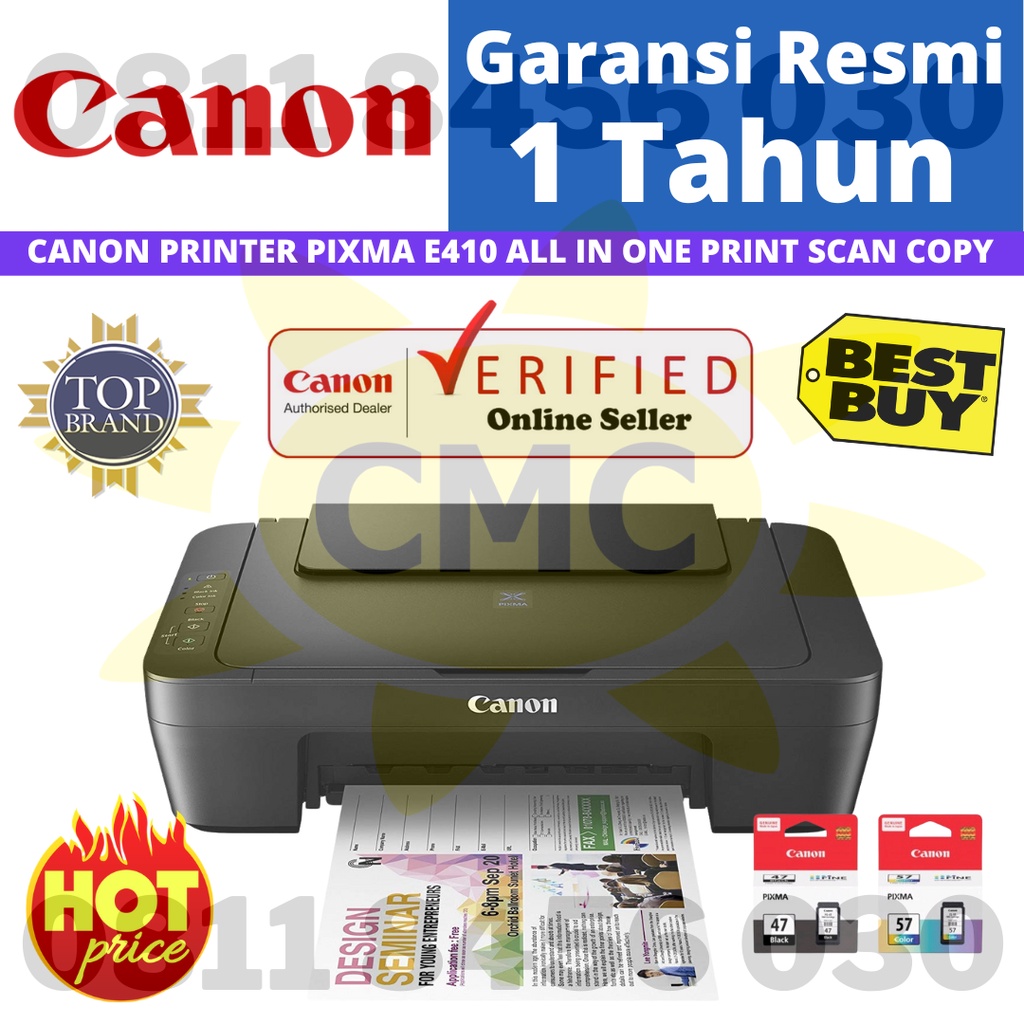Printer Canon Pixma E410 E 410 Resmi