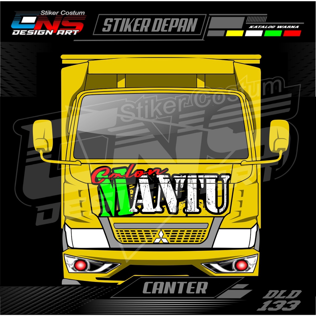 Stiker Kabin Depan Truk Canter Sticker Depan All Truk Canter Ragasa Umplung Sticker Cutting Printing