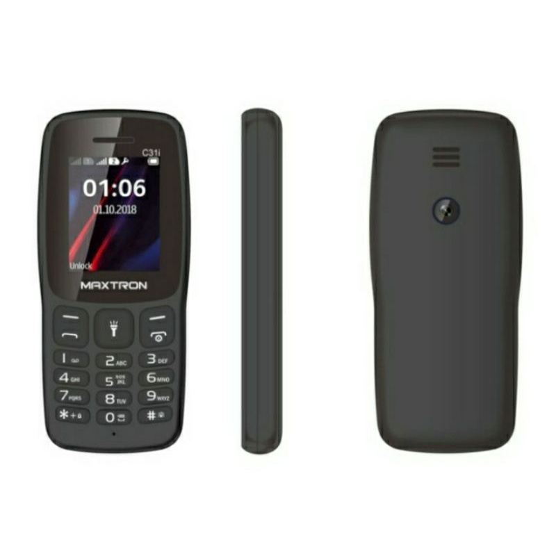 HP MAXTRON C31i PRO DUAL SIM ON LAYAR 1,8 INCHI BISA GETAR SMS CALL