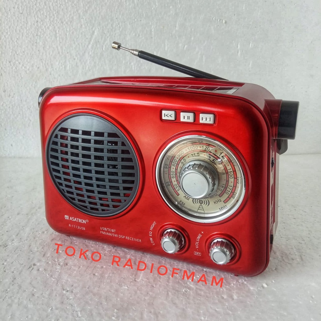 RADIO FM ASATRON R-1113 USB SUARA BASS DAN JERNIH / SINYAL KUAT