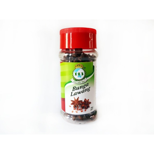 

Bumbu 113 Bunga Lawang Star Anise Pek Kak 20 gram