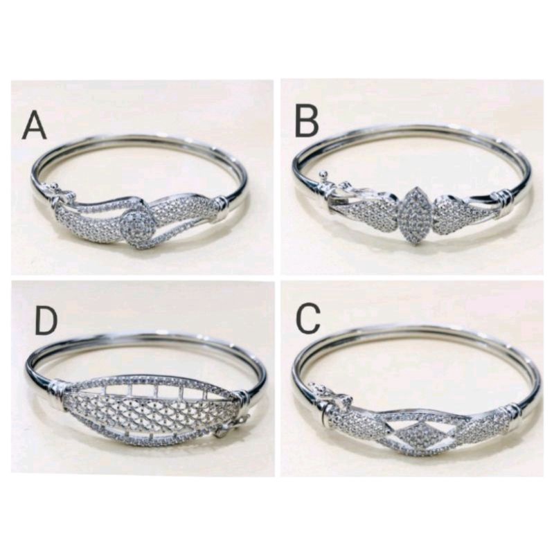 Samk841. Gelang tangan xuping wanita lapis emas dgn mata zircon