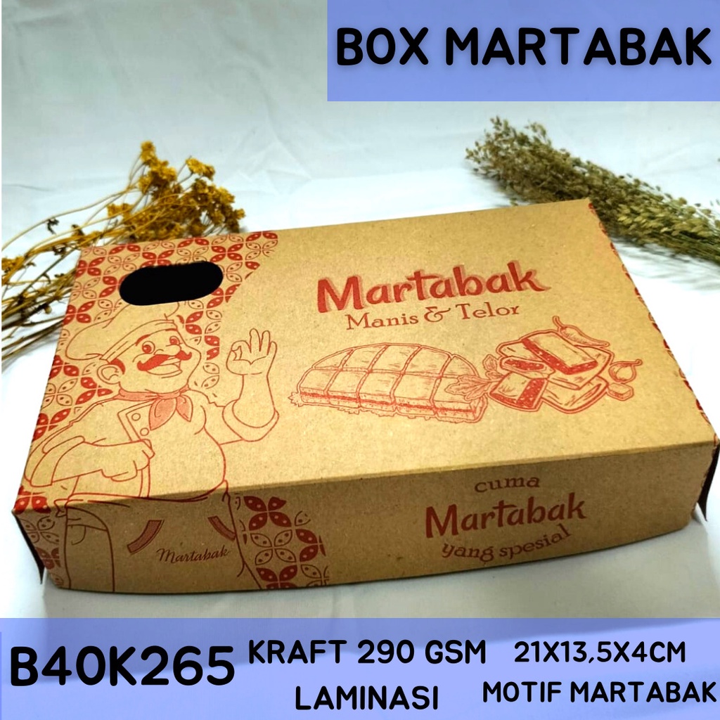 Dus Martabak 21X13.5X4 Box Martabak (B40K265-Laminasi)