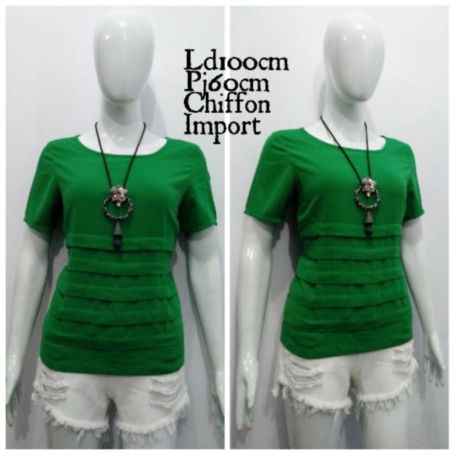 Blouse sifon wanita import  82067