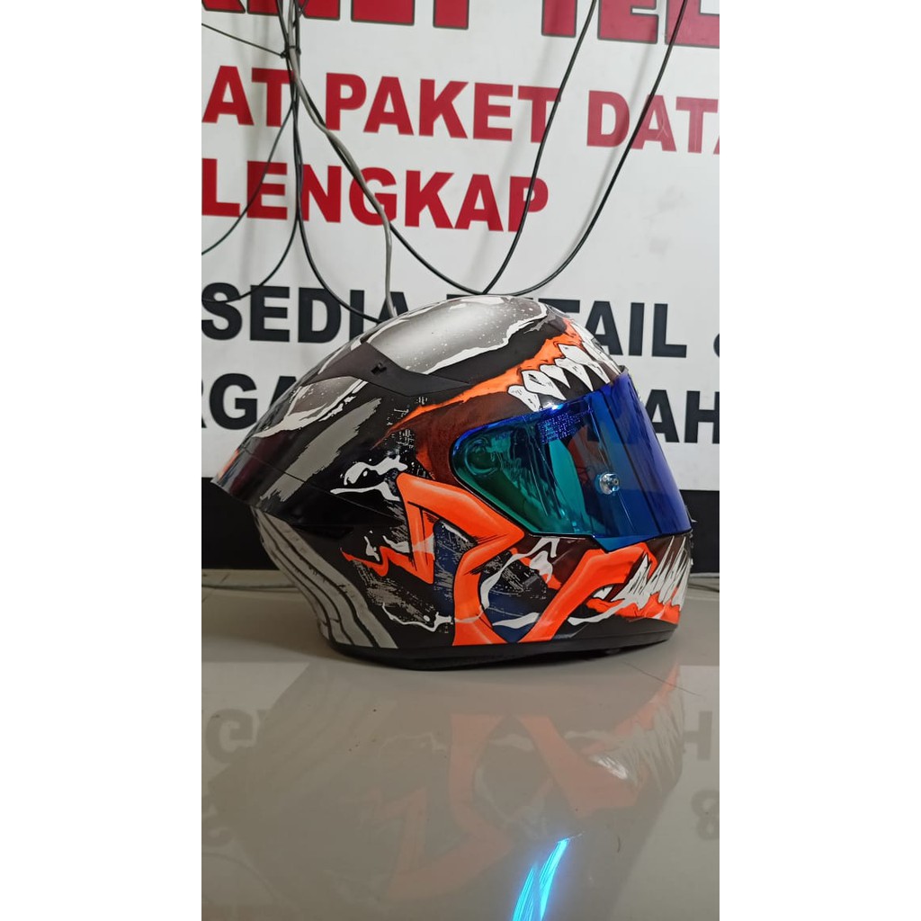 KYT TT COURSE WATER DECAL VENOM SIZE L