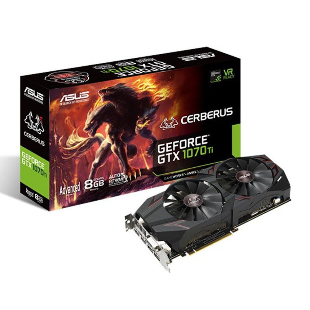 VGA ASUS GeForce GTX 1070 Ti CERBERUS-A8G-GAMING 8GB 256-Bit GDDR5 Termurah