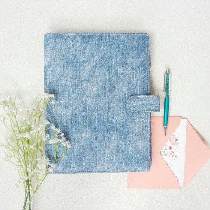 

READY Binder jeans halus 26 ring - Biru TERBARU