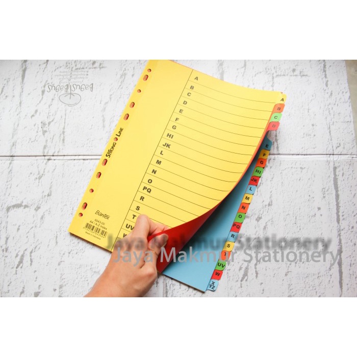 

Gilaa!!! Pembatas Kertas Binder Ordner A-Z Index 6043 A4 Bantex Limited
