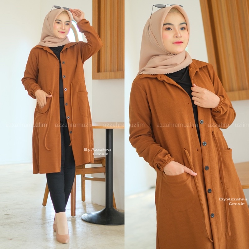 Celsia Kardigan - Cardigan Wanita Serut Pinggang Outer Wanita Kasual / 565-7278 / 359-6888