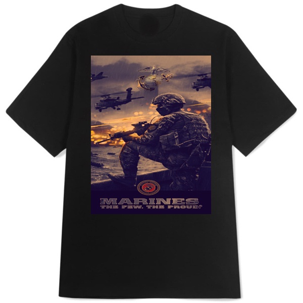 Kaos Proud US Marine Tshirt Unisex